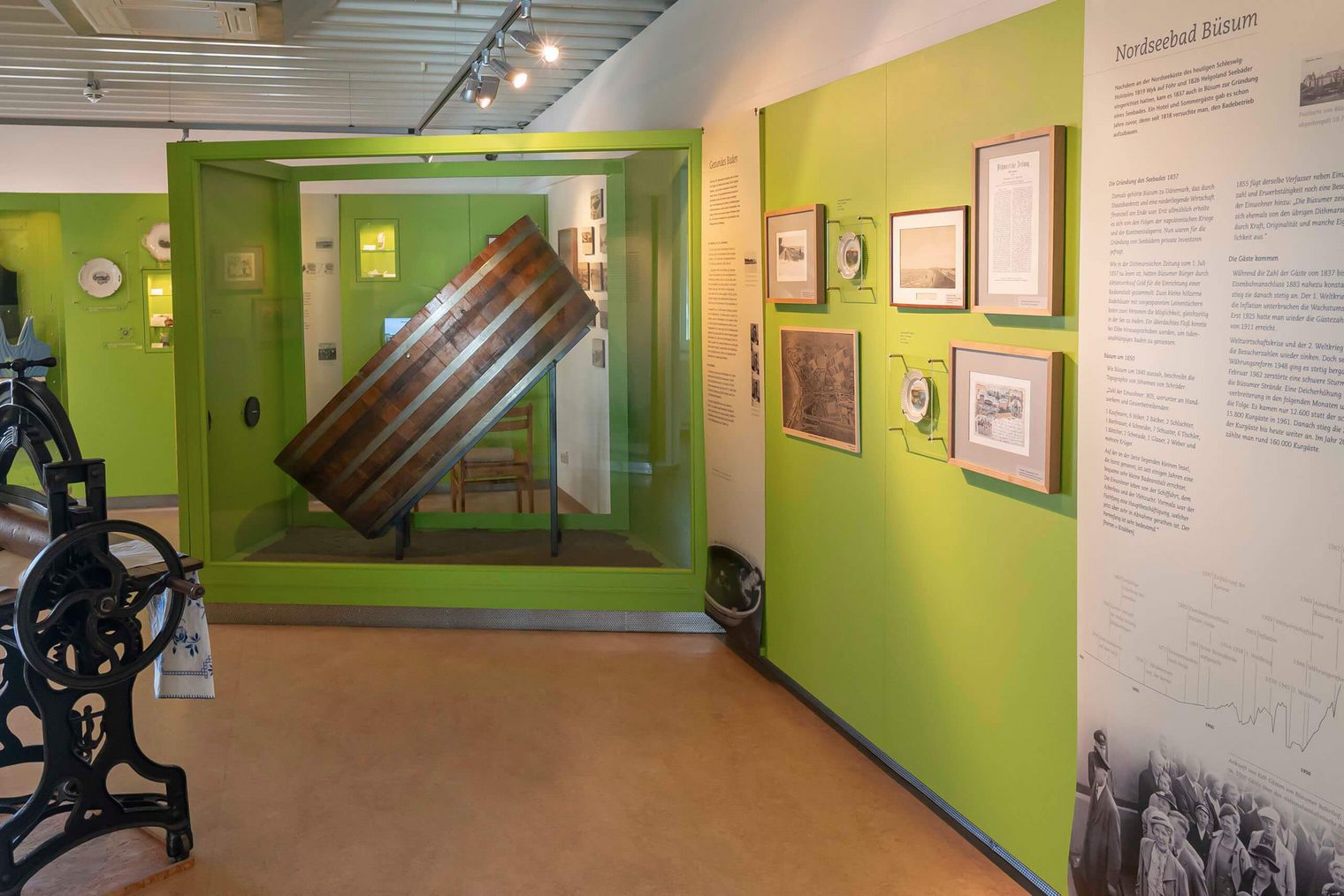 Eine Ausstellung im Büsumer museum am meer.