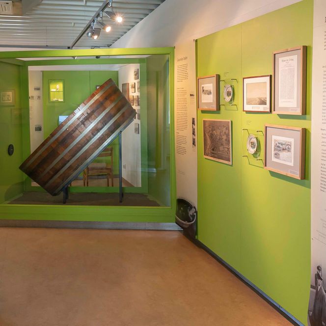 Eine Ausstellung im Büsumer museum am meer.
