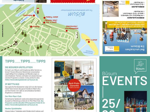 Events-Flyer Büsum für November 2025 bis Februar 2026, Veranstaltungen