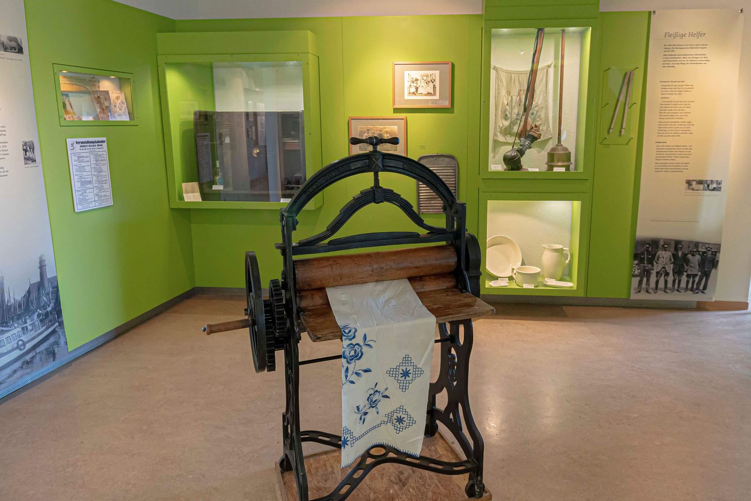 Eine Ausstellung im Büsumer museum am meer.